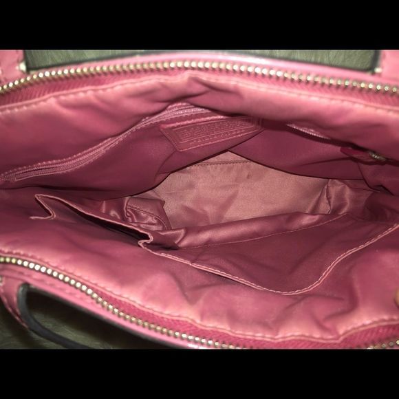 Coach Raspberry Quilted Logo Small Nylon Tote - Picture 6 of 8